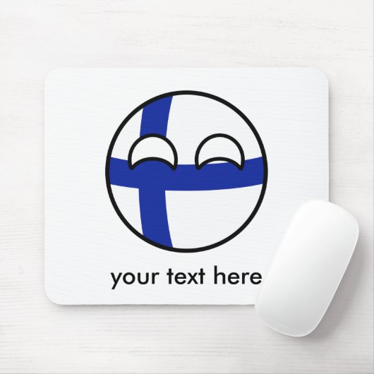 Funny Trending Geeky Finnland Landball Mousepad (Mit Mouse)