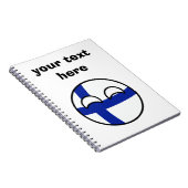 Funny Trending Geeky Finnland Landball Notizblock (Rechte Seite)