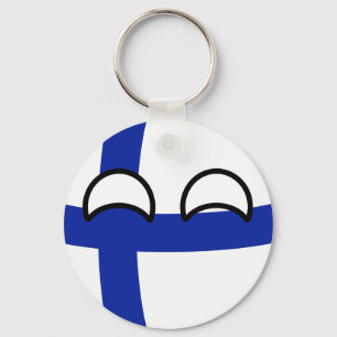 Funny Trending Geeky Finnland Landball Schlüsselanhänger