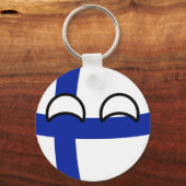 Funny Trending Geeky Finnland Landball Schlüsselanhänger (Vorderseite)