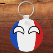 Funny Trending Geeky France Countryball Schlüsselanhänger (Vorderseite)