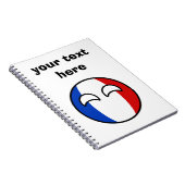 Funny Trending Geeky Frankreich Landball Notizblock (Rechte Seite)