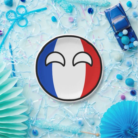 Funny Trending Geeky Frankreich Landball Pappteller (Party)
