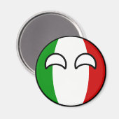 Funny Trending Geeky Italien Countryball Magnet (Vorderseite/Rückseite)