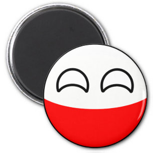 Funny Trending Geeky Polen Landball Magnet