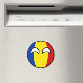 Funny Trending Geeky Rumänien Landball Magnet (In Situ (Geschirrspüler))