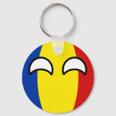 Funny Trending Geeky Rumänien Landball Schlüsselanhänger (Vorderseite)