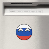 Funny Trending Geeky Russland Landball Magnet (In Situ (Geschirrspüler))
