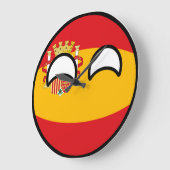 Funny Trending Geeky Spanien Landschaftsball Große Wanduhr (Winkel)