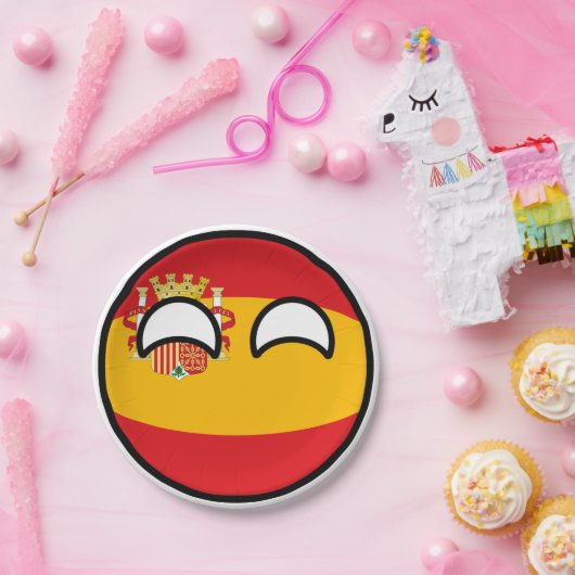 Funny Trending Geeky Spanien Landschaftsball Pappteller (Party)
