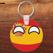 Funny Trending Geeky Spanien Landschaftsball Schlüsselanhänger (Vorderseite)