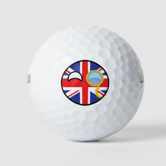 Funny Trending Geeky Vereinigtes Königreich Countr Golfball