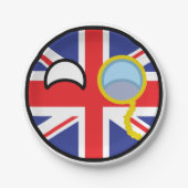 Funny Trending Geeky Vereinigtes Königreich Countr Pappteller (Vorderseite)