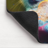 FUNNY TRENDY COLORFUL CAT ART MOUSEPAD (Ecke)