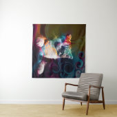 FUNNY TRENDY COLORFUL CAT ART WANDTEPPICH (Beispiel (Horizontal))