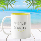 Funny Trendy Modern People Pleaser Coffee Tasse