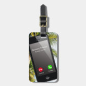 Funny Trendy Phone Travel Gepäck Gepäckanhänger (Vorderseite vertikal)
