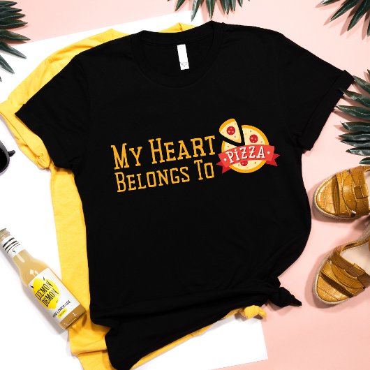 Funny Trendy Pizza Liebe Anti Valentine's Day Gesc T-Shirt