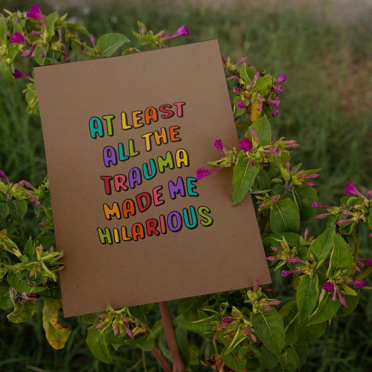 Funny Trendy Rainbow Ästhetisches Poster