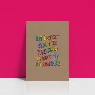 Funny Trendy Rainbow Ästhetisches Poster