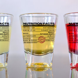 Funny Trendy Script Vintag Typografie Shot glass Schnapsglas