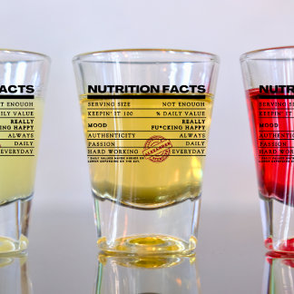 Funny Trendy Script Vintag Typografie Shot glass Schnapsglas