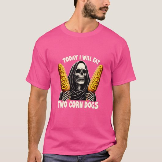 Funny Trendy Skeleton Meme heute werde ich zwei Co T-Shirt (Vorderseite)