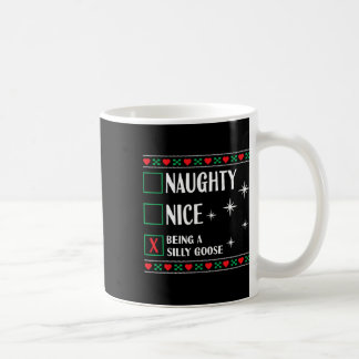 Funny trendy Weihnachten Weihnachten Naughty Nice Kaffeetasse