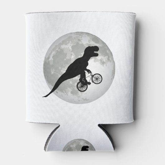 Funny Trex Flying Moon Design Dosenkühler (Vorderseite)