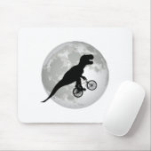 Funny Trex Flying Moon Design Mousepad (Mit Mouse)