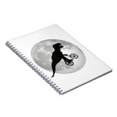Funny Trex Flying Moon Design Notizblock (Rechte Seite)