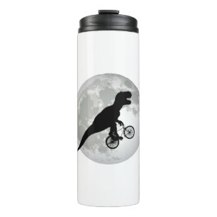 Funny Trex Moon Design Thermosbecher