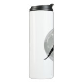 Funny Trex Moon Design Thermosbecher (Nach links gedreht)