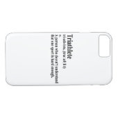 Funny Triathlon Definition - iPhone Case (Rückseite (Horizontal))