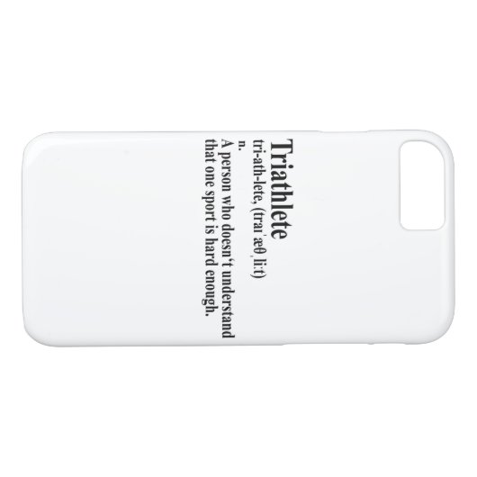 Funny Triathlon Definition - iPhone Case (Rückseite (Horizontal))