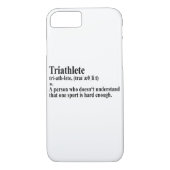 Funny Triathlon Definition - iPhone Case (Rückseite)