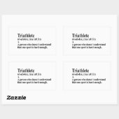 Funny Triathlon Definition - Sticker (Blatt)