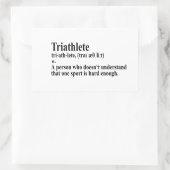 Funny Triathlon Definition - Sticker (Tasche)