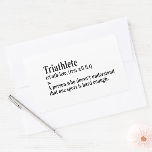 Funny Triathlon Definition - Sticker (Umschlag)