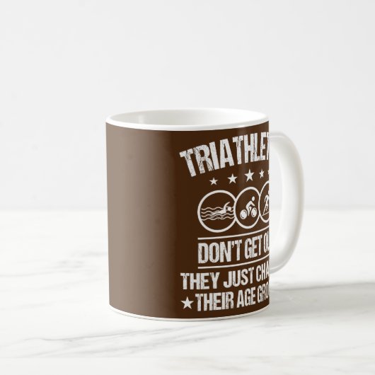 Funny Triathlon Design Männer Frauen Triathleten s Kaffeetasse (VorderseiteRechts)
