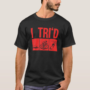 Funny Triathlon Design Triathleten Männer Frauen T-Shirt