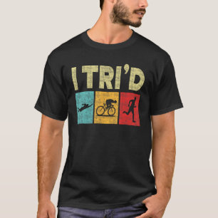 Funny Triathlon für Männer Radfahrertriathon T-Shirt