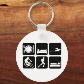 Funny triathlon schlüsselanhänger (Vorderseite)