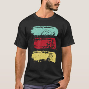 Funny Triathlon Swim Bike Lauf Design Männer Fraue T-Shirt