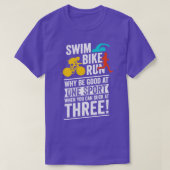 Funny Triathlon Triathlete Geschenk T-Shirt (Design vorne)