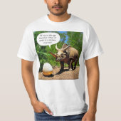 Funny Triceratops Hühnereier Spaß Dinosaur T-Shirt (Vorderseite)