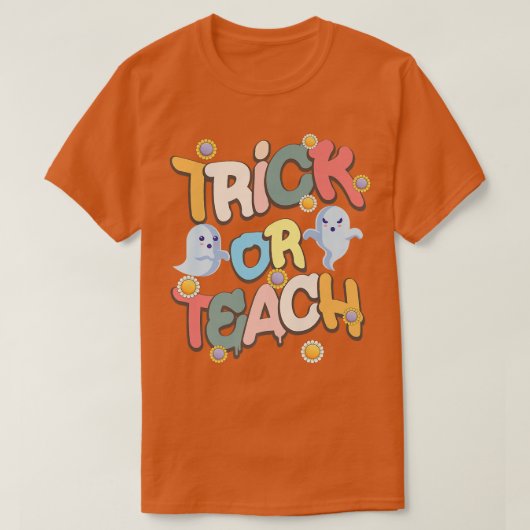 Funny Trick oder Lehrer Halloween-Kostüm T-Shirt (Design vorne)