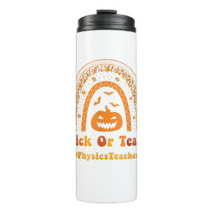 Funny Trick oder Teach Rainbow Halloween Physical Thermosbecher