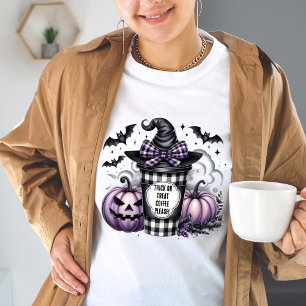 Funny Trick oder Treat Coffee Bitte müde Mama T-Shirt