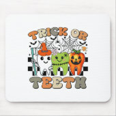 Funny Trick oder Zähne Halloween Zahnarzt oder Mousepad (Vorne)
